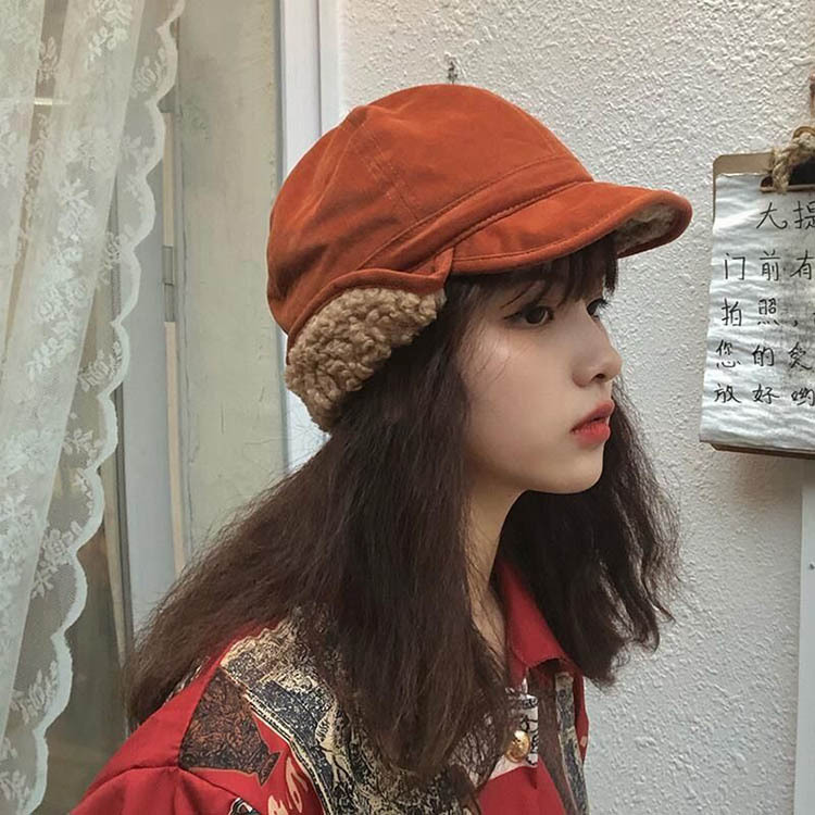 Bonnet Doublé de Fourrure pour Femme, Chaud, Doux, avec Bord Optique, Nouvelle Collection Hiver, Livraison Directe