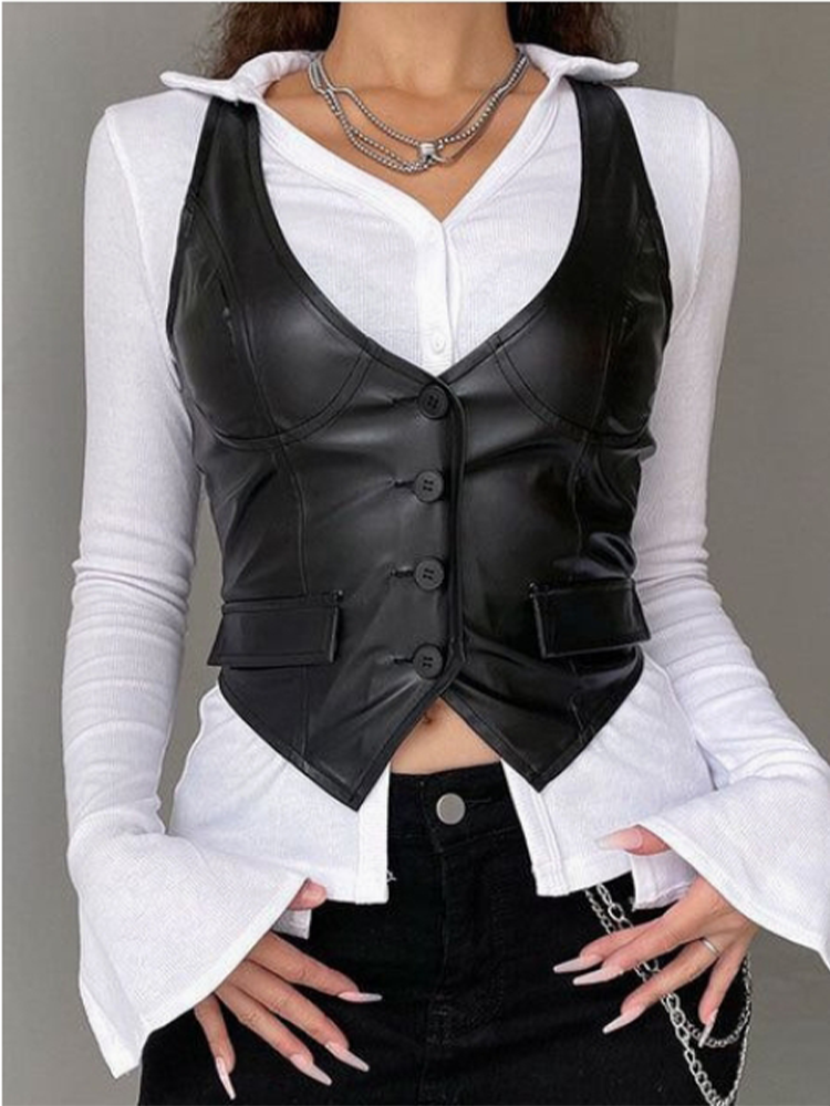 T-shirt en fibre solide avec bouton pour femme, haut sexy, polyvalent, à la mode, rendez-vous, vacances, coupe couvertes, été
