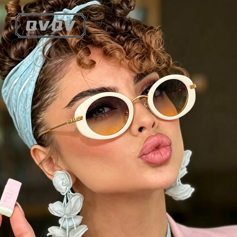 Lunettes de soleil polygonales ovales tendance pour femmes, design de marque de luxe, monture en alliage, idéales pour les vacances et les voyages
