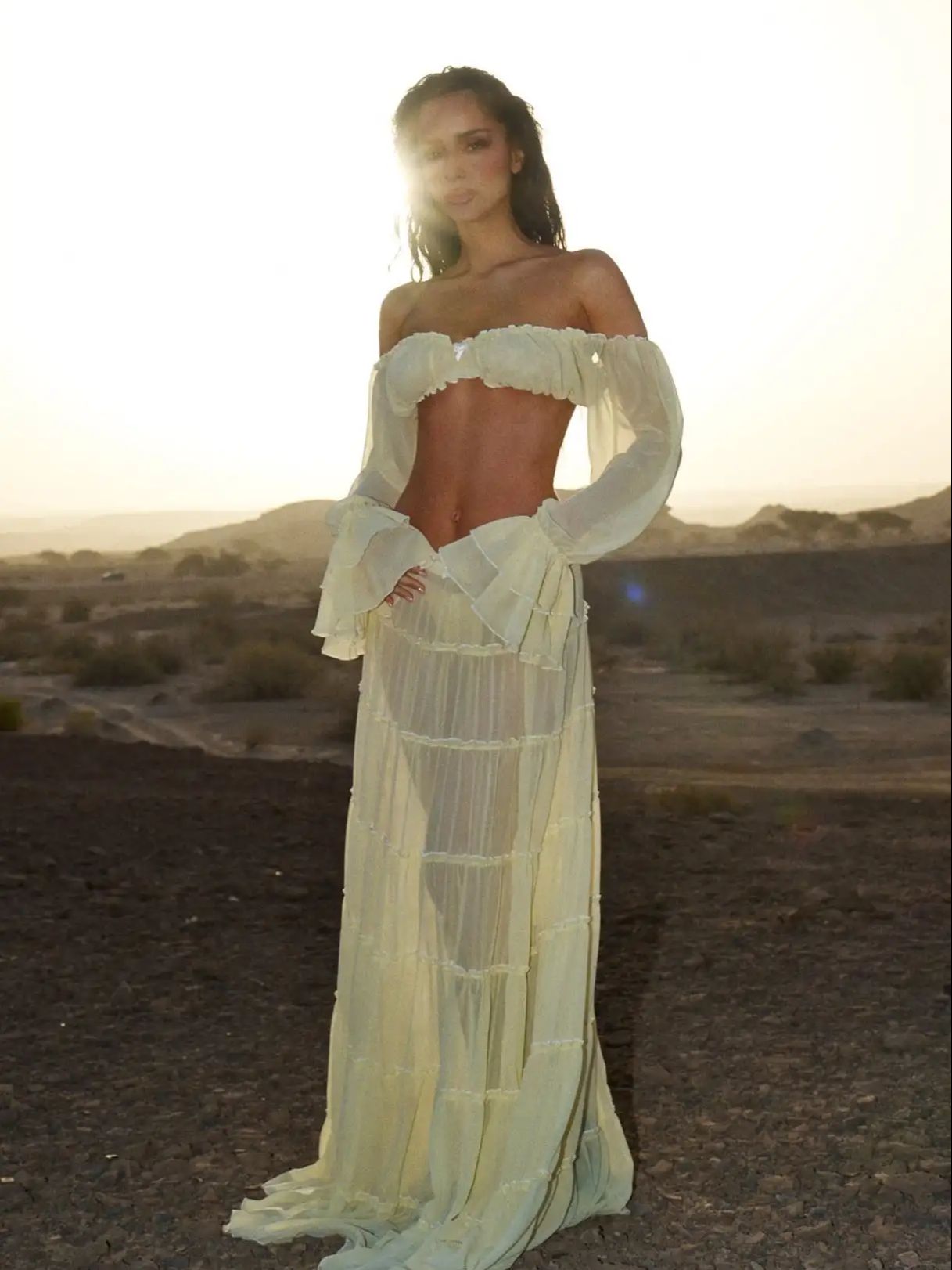 Ensemble jupe femmes une ligne jupe taille haute plage jupe pansement Super haut court été plage vacances fête maillot de bain