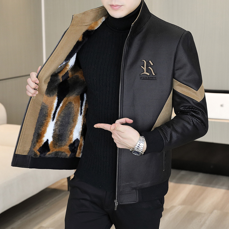 Automne hiver hommes nouvelles vestes hommes épaissir laine doublure veste polaire chaud revers hommes manteaux décontracté Streetwear vêtements d'extérieur