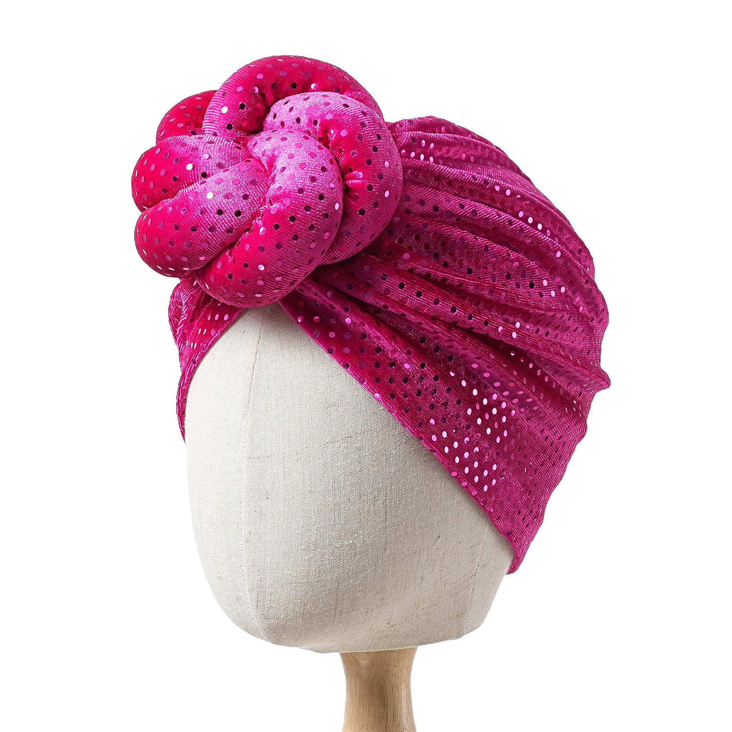 Bonnet pour femme, Turban, Foulard, Chapeau croisé, plissé, exquis, décontracté, confortable, tendance, polyvalent, chaud, avec bordure en dentelle froissée