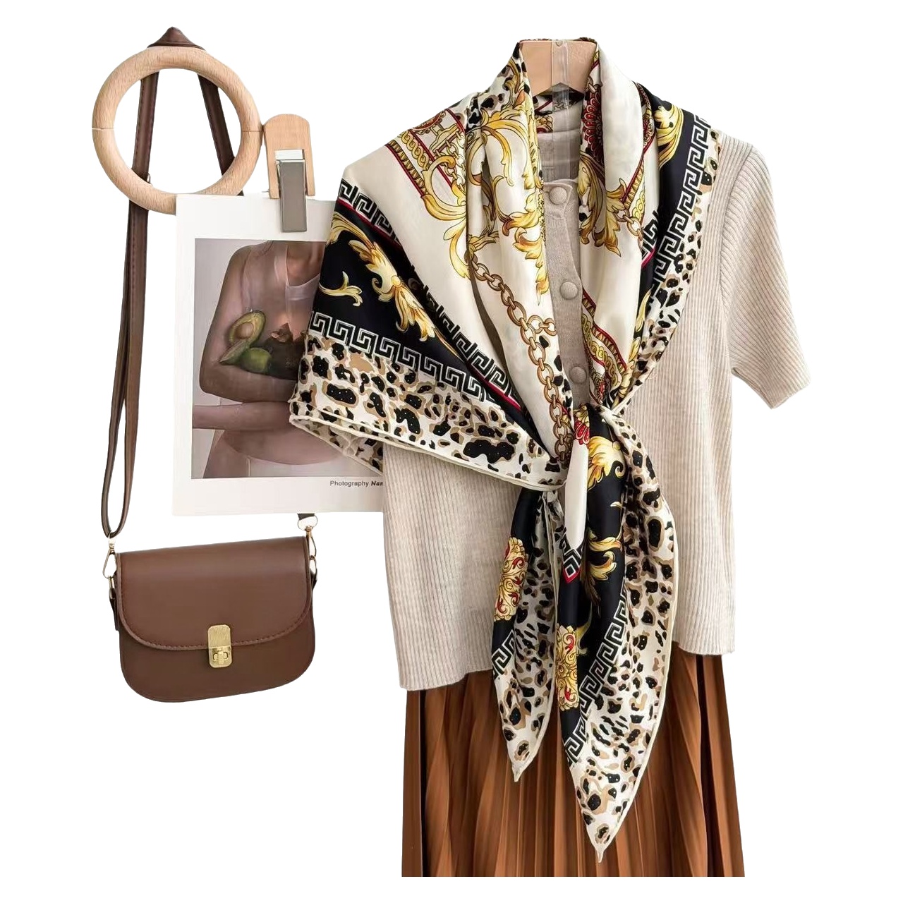Nouvelle Écharpe en Soie Tendance 2026 100% Soie de Mûrier Collection Chaleur pour Femme Cadeau du Festival du Printemps pour Aînés Style Carré Polyvalent