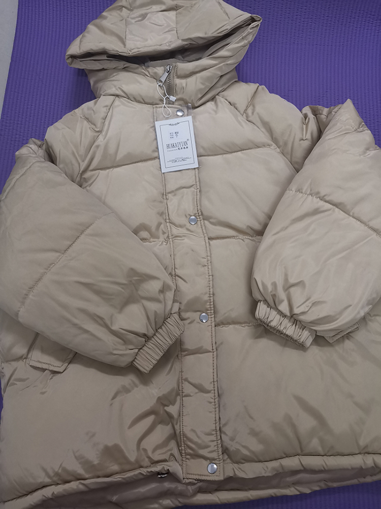 Nouveau 2025 femmes veste courte hiver épais à capuche coton rembourré manteaux femme coréenne ample bouffant Parkas dames surdimensionné vêtements d'extérieur