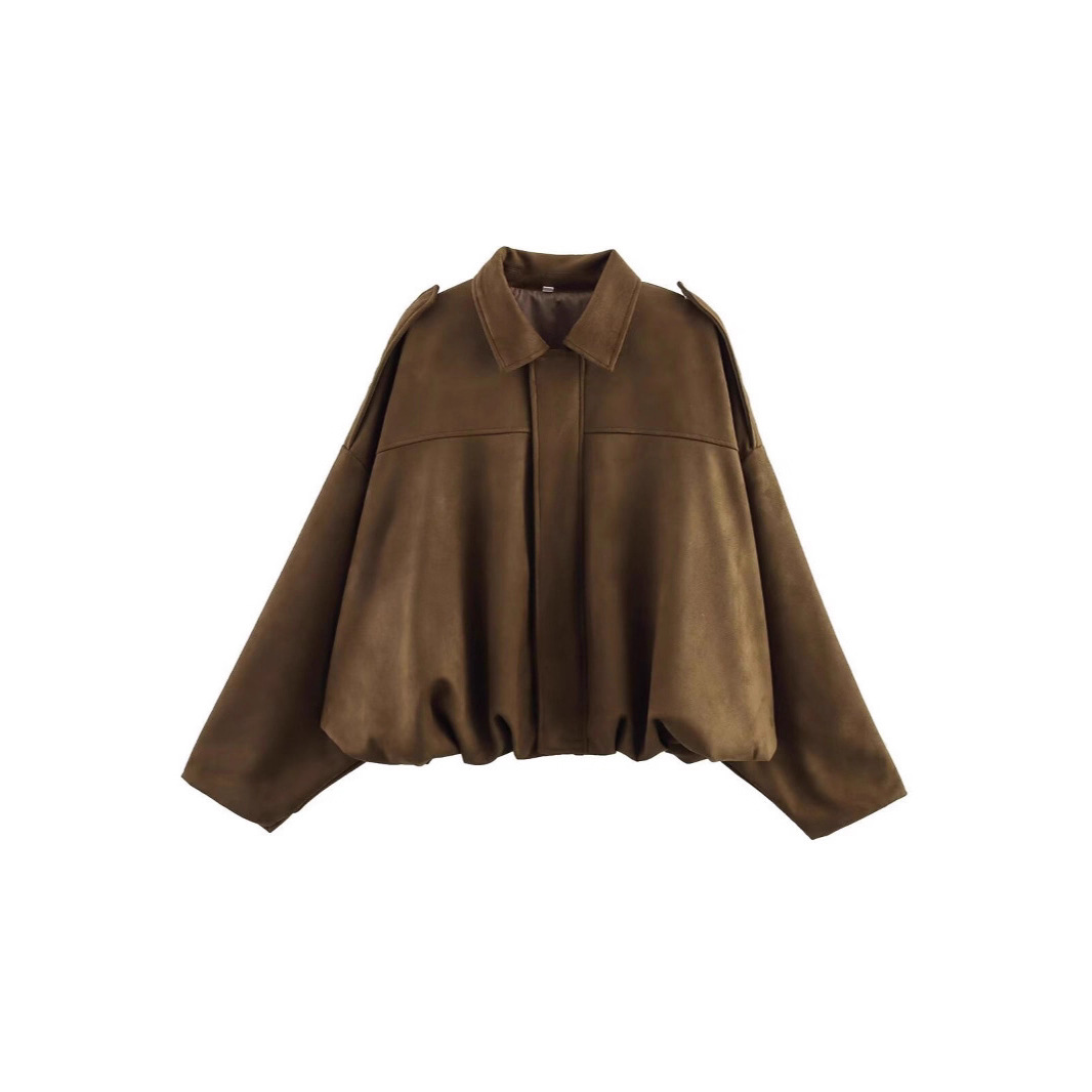 Vestes pour femmes, style décontracté, col rabattu, manches longues, blousons courts, vêtements d'extérieur OUFY-202519