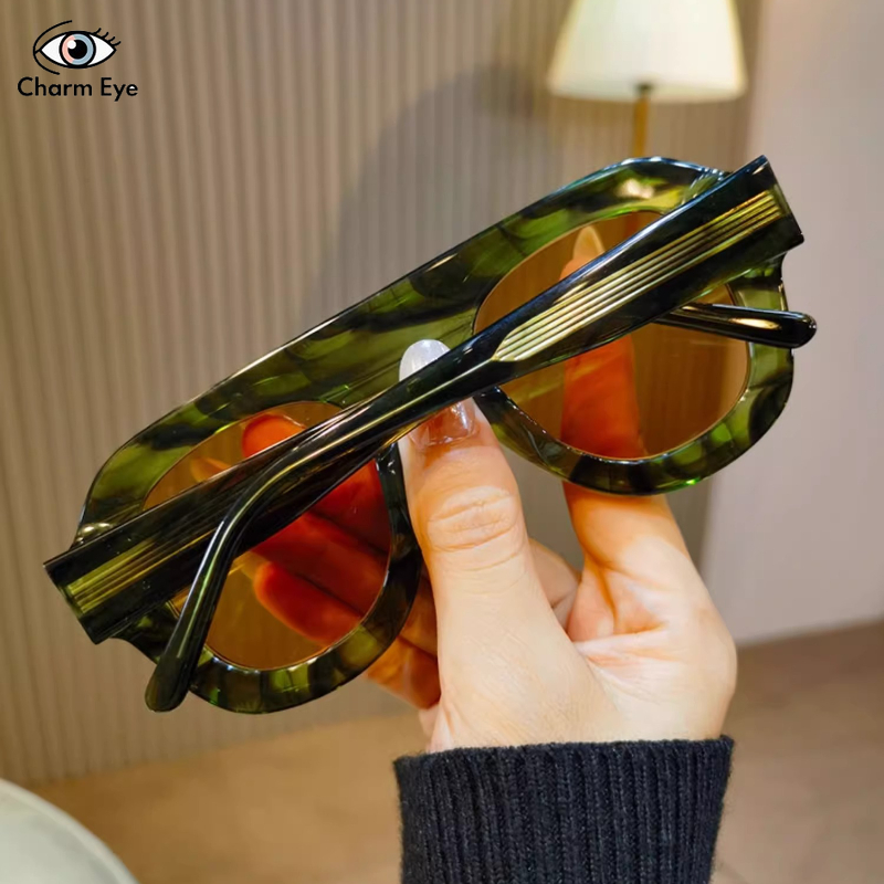 Lunettes de soleil carrées haut de gamme pour femmes et hommes, rétro, polyvalentes, résistantes aux UV, à grande monture, personnalisées en acétate