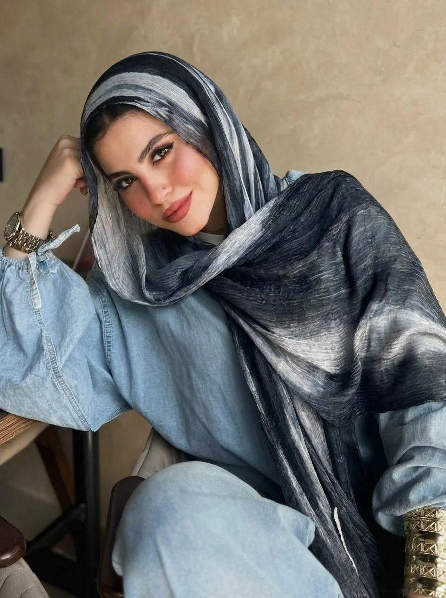 Hijabs musulmans en modal et rayonne pour femmes, écharpes unies ou dégradées, châles de luxe pour l'Aïd, turban islamique, foulard féminin