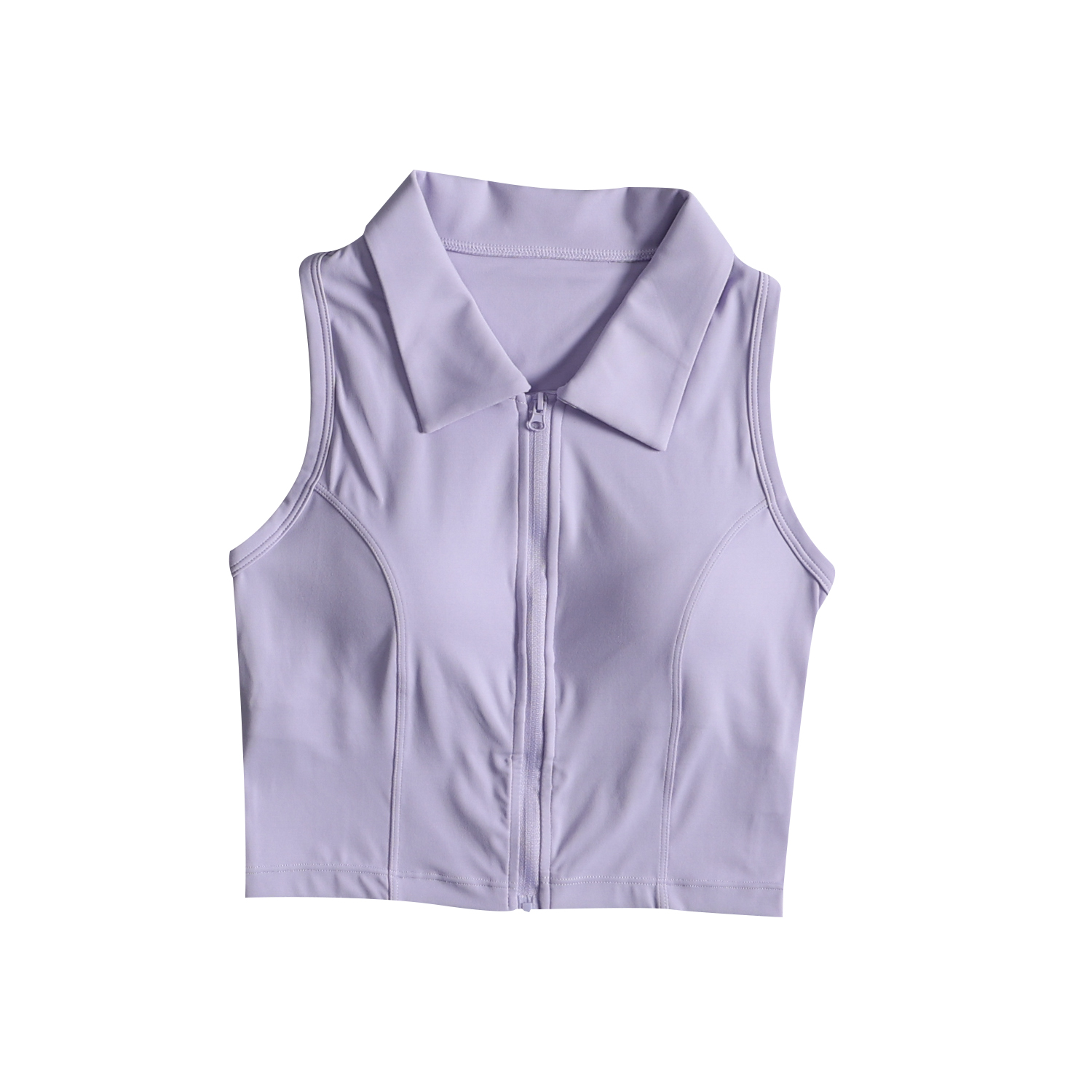 Gilet de sport pour femmes en été, entraînement de course, antichoc, professionnel, fermeture éclair sur le devant, yoga, fitness, séchage rapide, auxiliaire