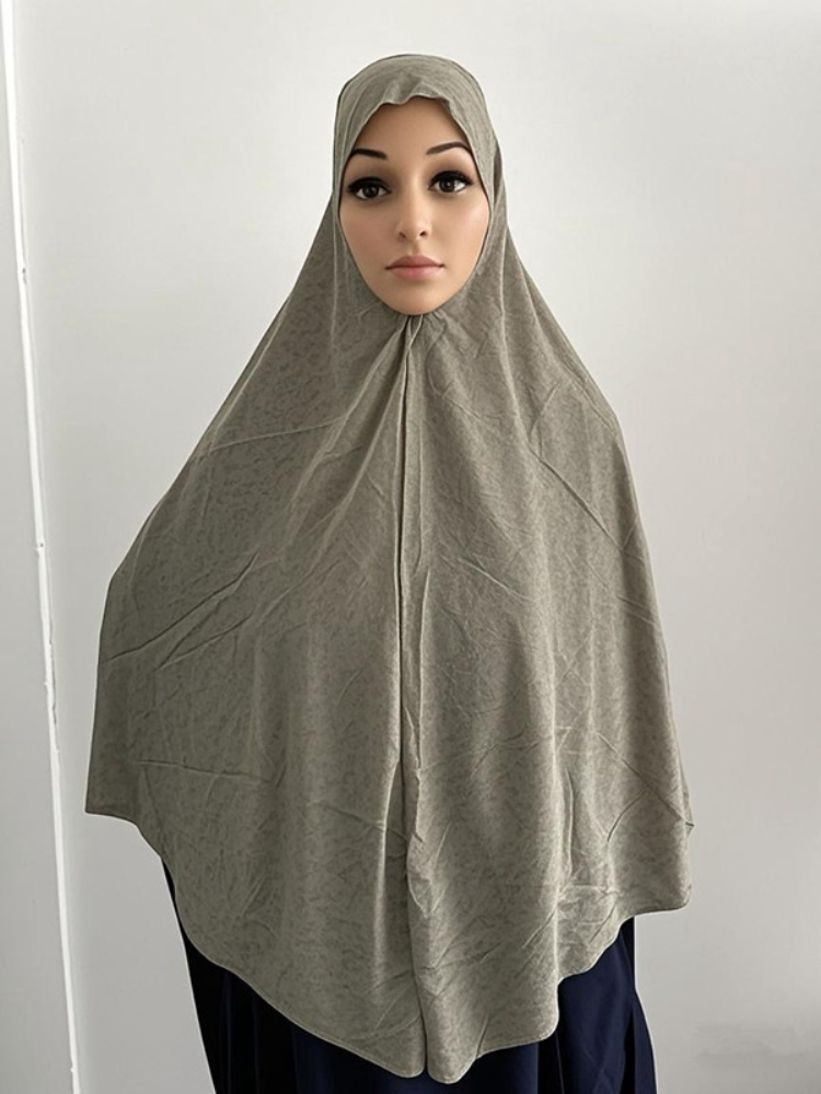 H051 Hijab Amira musulman grande taille avec paillettes, couvre-chef islamique, chapeau, bonnet