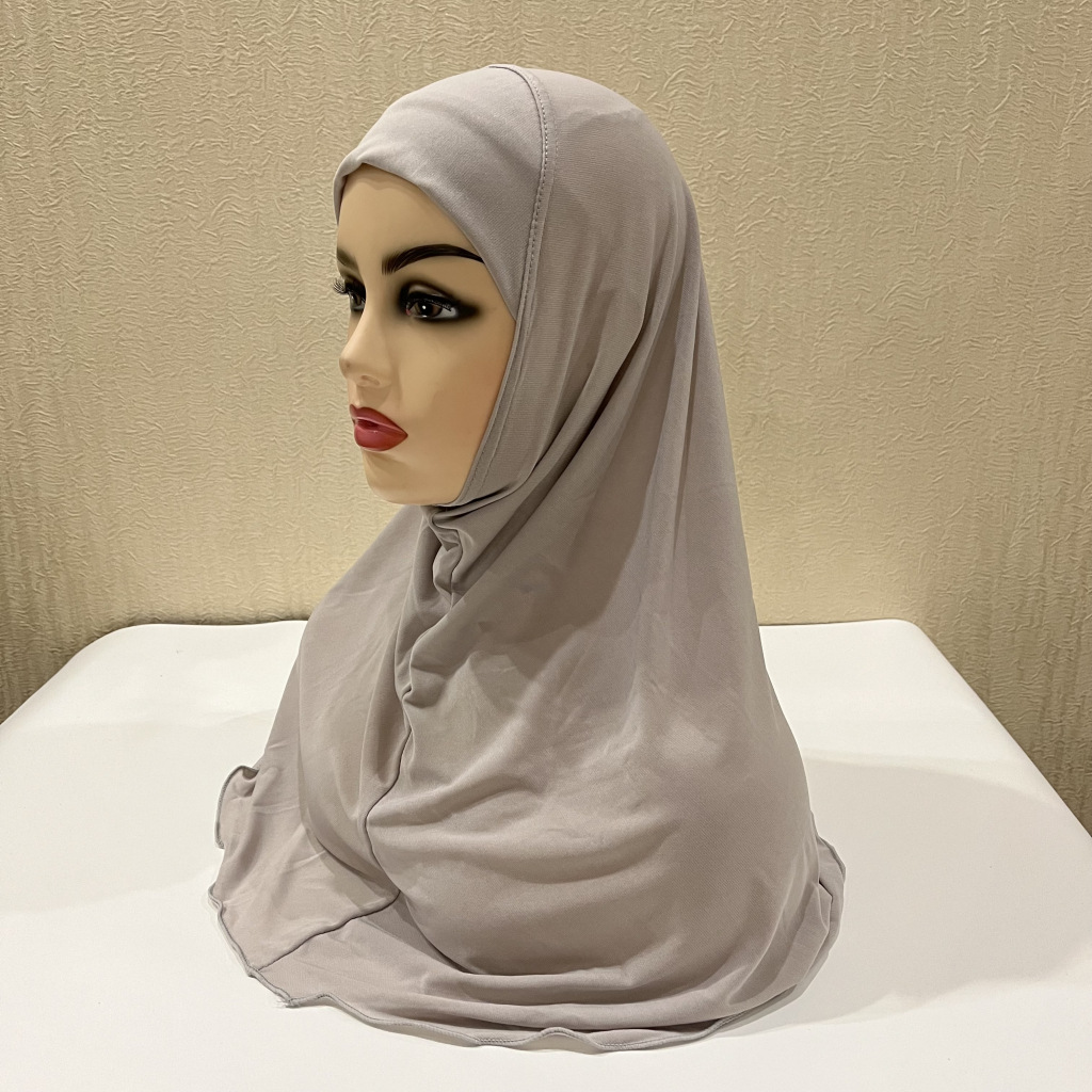Foulard Hijabs du Ramadan pour Enfant Fille de 7 à 12 Ans, Châles Musulmans Islamiques, Écharpe de Sauna Douce Commandée, Fille Malaisienne