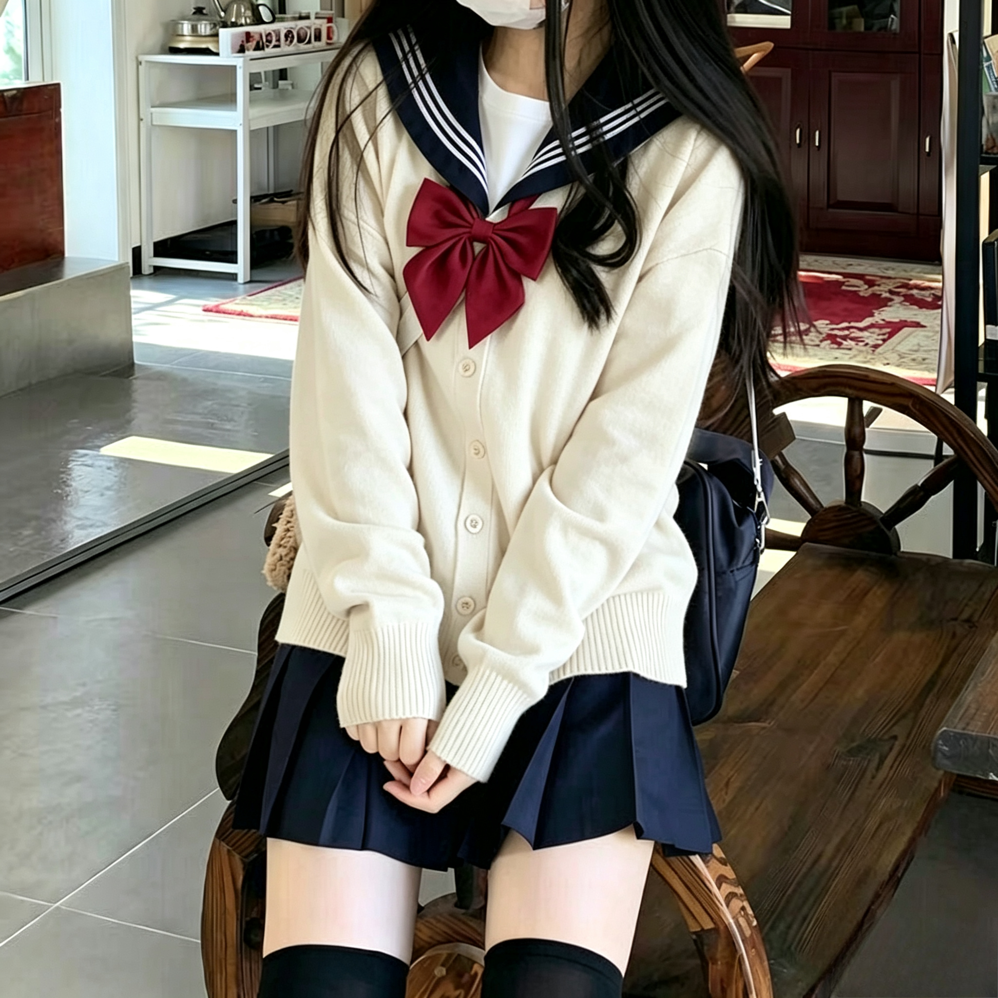 Costume de cosplay Boku No Himiko Toga, anime My Hero Academia, ensemble uniforme JK pour filles, pull et manteau, tenue quotidienne pour Halloween et Noël