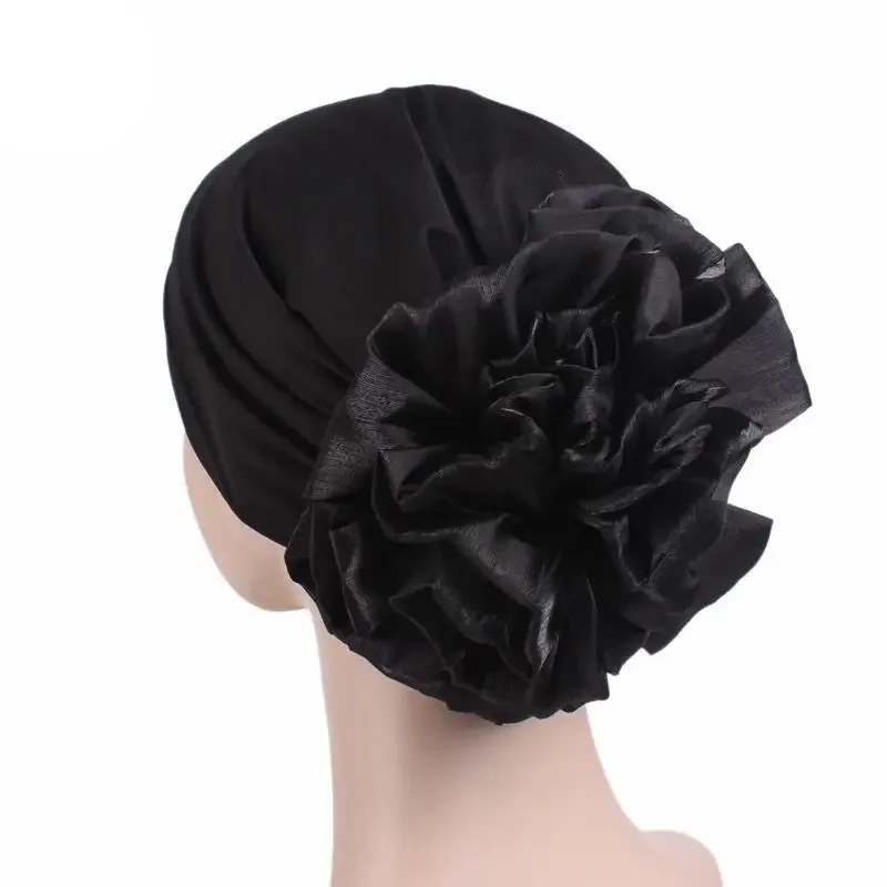Turban musulman à fleurs pour femmes, bonnet islamique, bandanas élastiques, bonnet de chimio, perte de cheveux, chapeau de prière, nouvelle mode