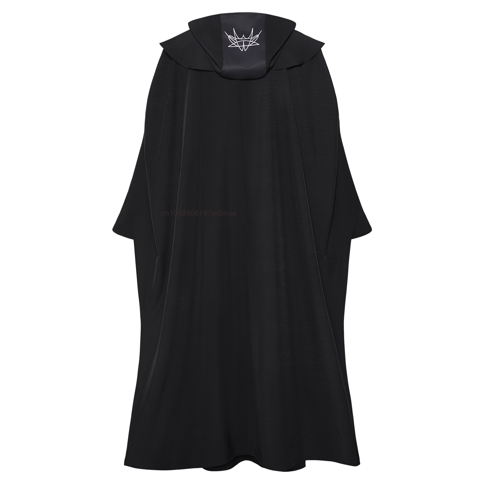 Costume de Prêtre pour Hommes Adultes, Robe de Clergé Noire, Costume de Scène Médiéval, Manches Longues, Col Debout, Uniformes de Pasteur d'Église