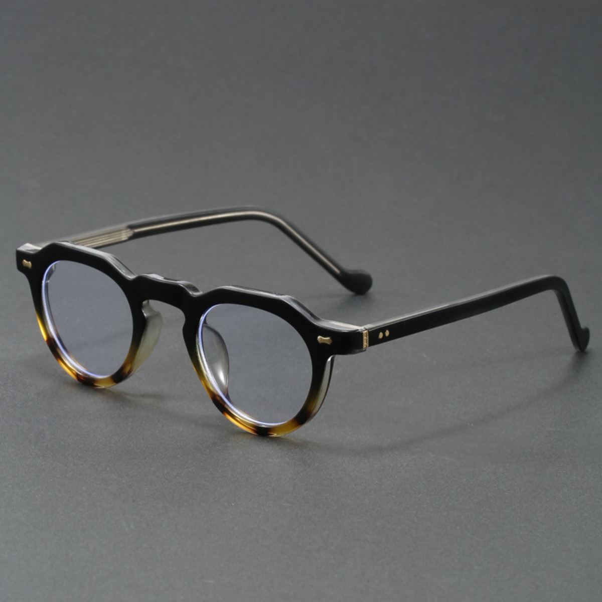 Monture de lunettes optiques rondes rétro en acétate pour hommes et femmes, lunettes rétro