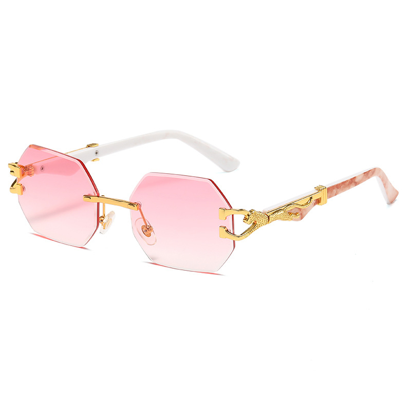 Lunettes de soleil léopard pour femmes et hommes, lunettes de soleil vintage, lunettes de soleil design de marque de luxe, protection UV400, lunettes à monture polygonale