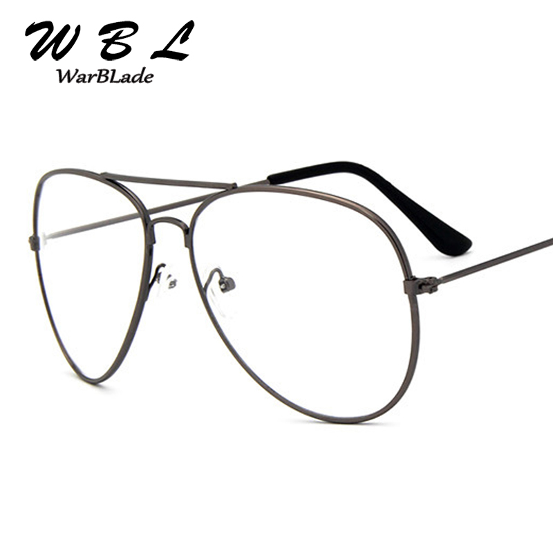 WarBLade-Lunettes Pilote Classiques Transparentes, Monture en Alliage, Optiques Aviation, Verres pour Hommes et Femmes, 2018 Hot, Nouveau