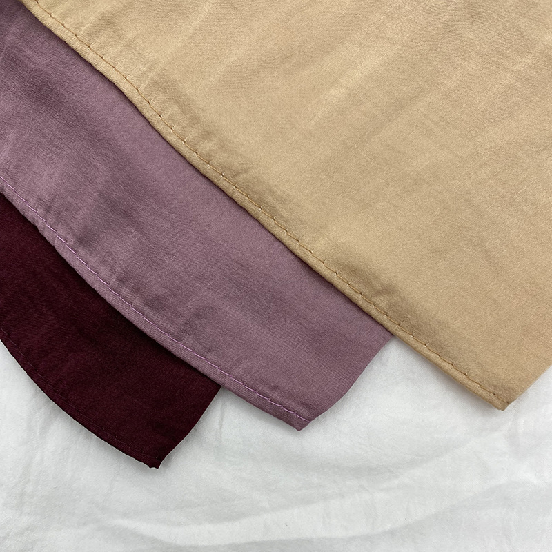 Crinkle rayonne Hijab Ramadan femmes musulmanes écharpe châles solide Foulard enveloppes grande taille plaine islamique Turban bandeaux Foulard