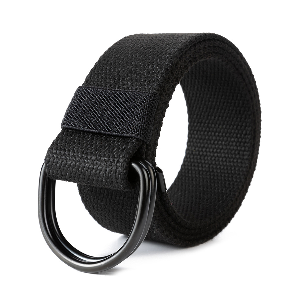 Toile tactique hommes ceinture de haute qualité unisexe Double anneau en D boucle ceinture décontracté toile femme ceinture tissu pour jean