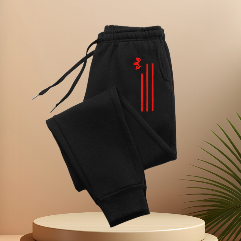 Pantalons de sport classiques pour hommes, pantalons de jogging, pantalons de sport tendance, avec imprimé motif et cordon de serrage à la taille