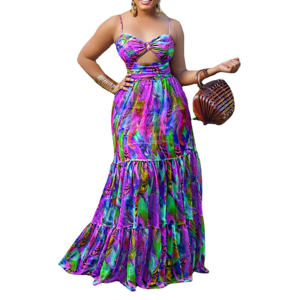 Robes africaines pour femmes, Dashiki élégant, bretelles Spaghetti, Maxi, vêtements traditionnels africains, longue, été, 2023