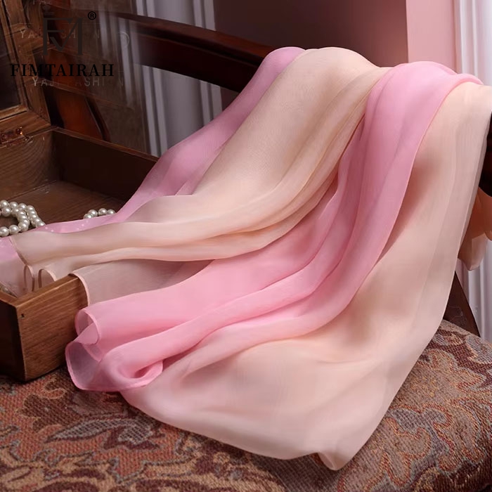 Fimchlorine-Foulard de la présidence solide pour femme, écharpe de couverture de plage, injFoulard, Real Injplanchers f, Hangzhou, ah 100%, 100%, 2024
