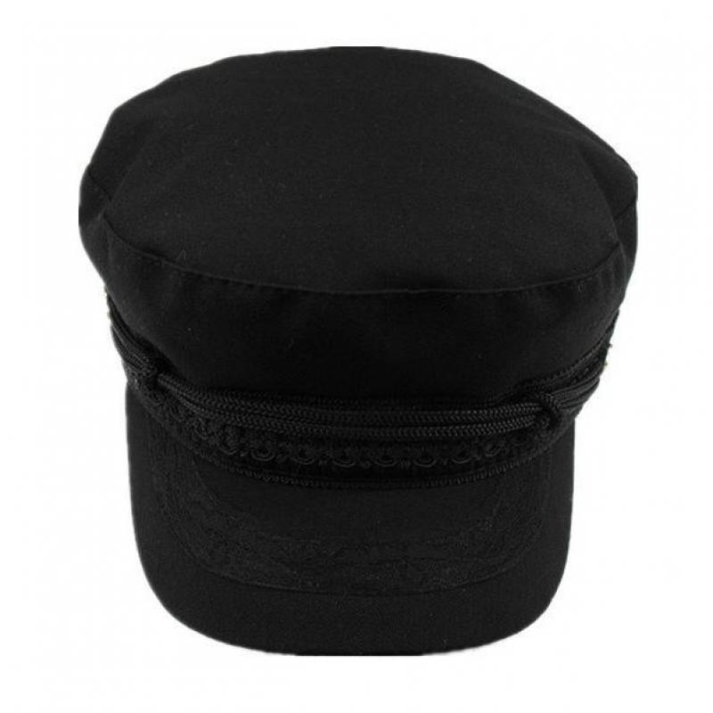 COKK – casquette militaire noire pour femmes, Style britannique, gris marine, chapeau haut de forme