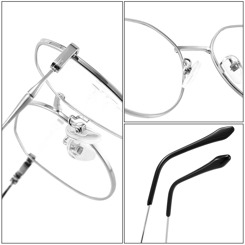 Lunettes anti-lumière bleue rondes en métal vintage pour femmes et hommes, montures de lunettes classiques unisexes, lunettes d'ordinateur transparentes, Oculos