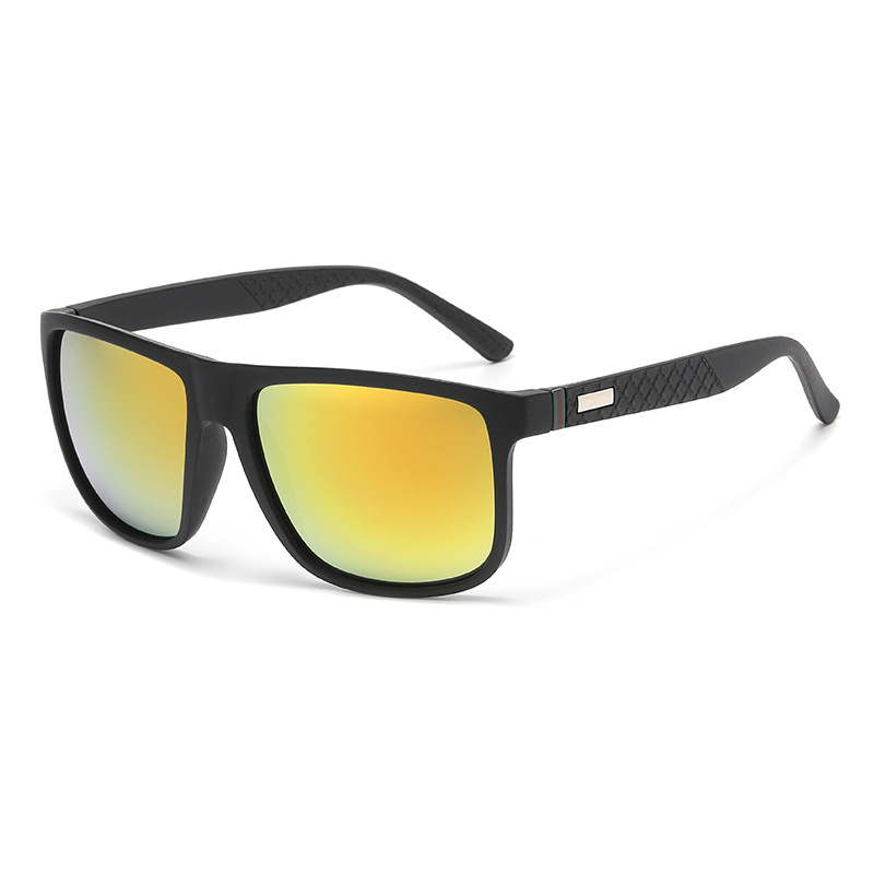 Lunettes de soleil polarisées élégantes pour hommes, conçues pour la conduite, avec protection UV et verres haute définition. Tendance, de forme carrée