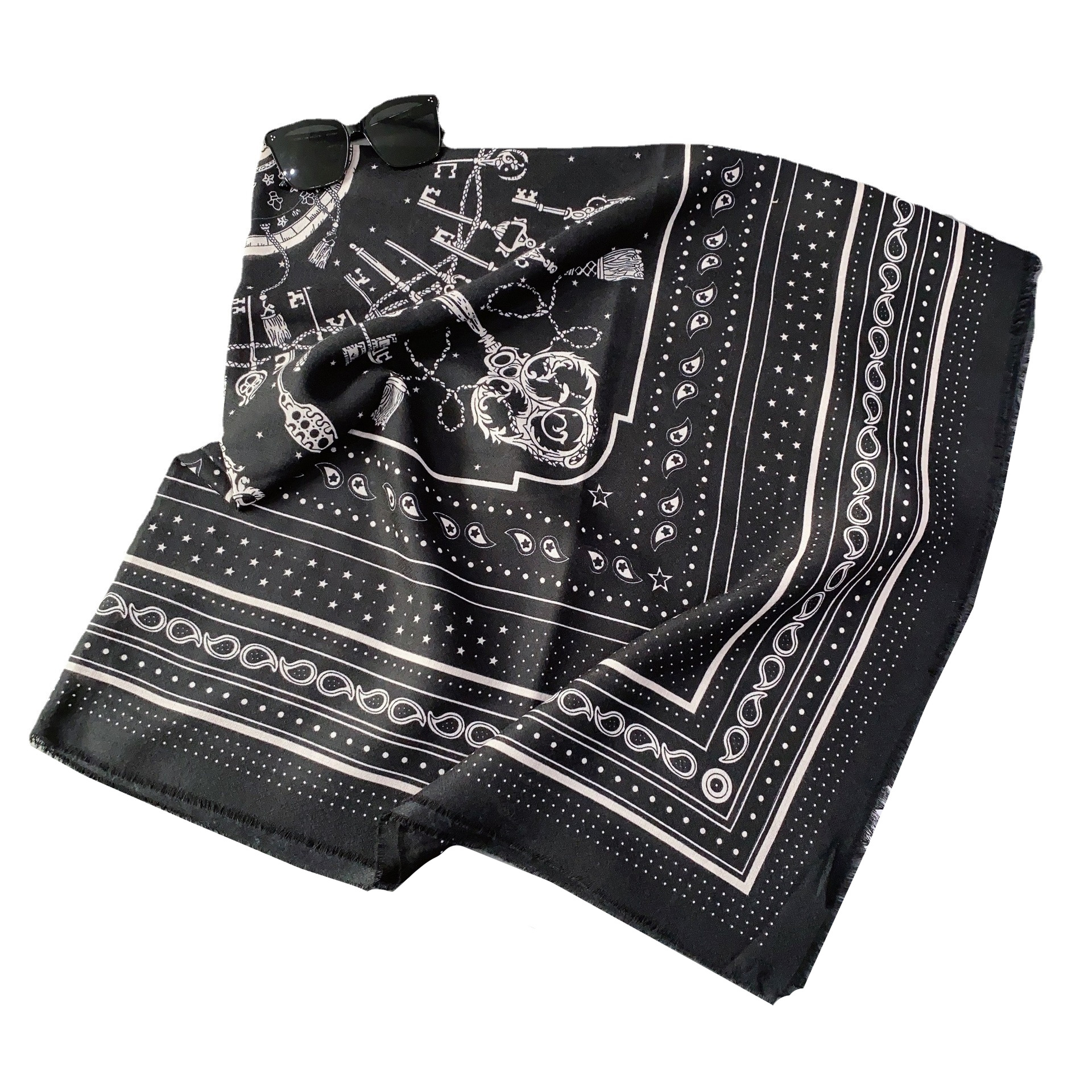 Écharpe carrée en cachemire pour femme, châles chauds, poncho en laine Pashmina, cape de mouchoir faite à la main, 53 po, mode hivernale