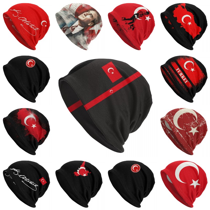 Bonnet drapeau de la dinde, chapeau tricoté pour hommes et femmes, Hip Hop unisexe, bonnet chaud d'hiver