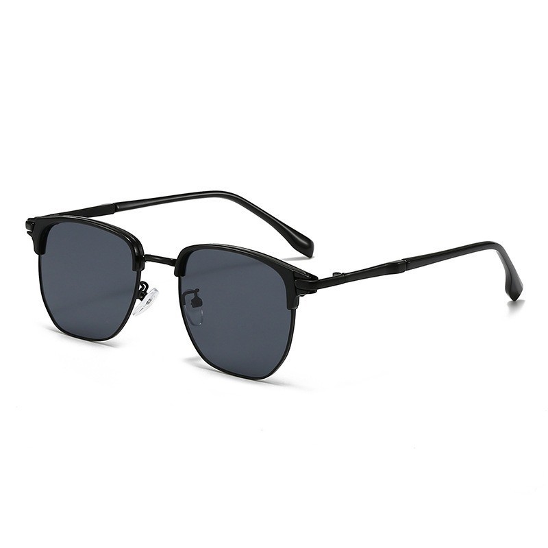 Lunettes de soleil unisexes noires, monture unisexe, lunettes de soleil protectrices et élégantes pour hommes, adaptées à une utilisation en extérieur, à la conduite et à la pêche