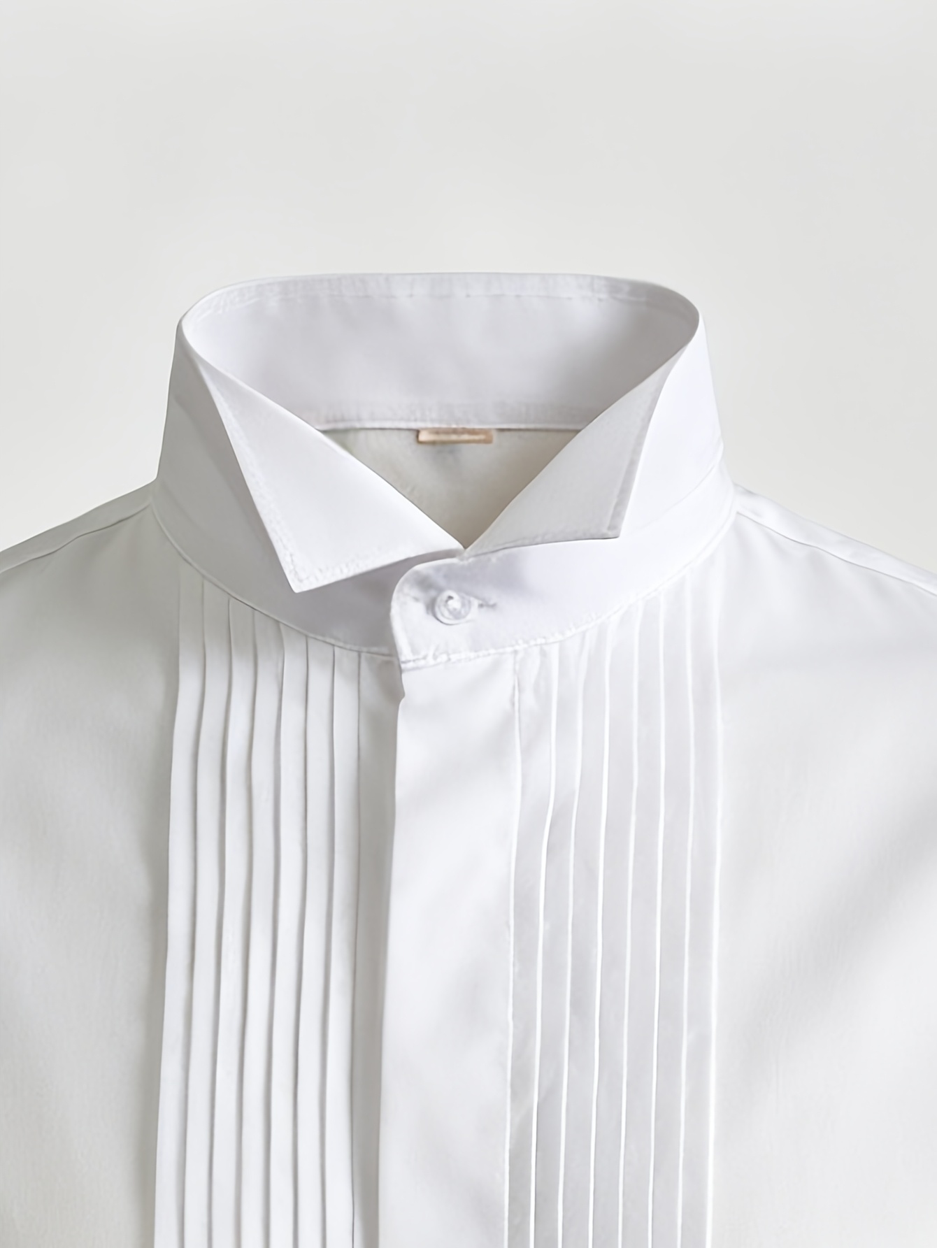 Chemise de smoking blanche pour homme FGKKS, nouvelle chemise de luxe à manches longues, élégante et décontractée, pour banquet, élastique, sans plis, chemise de cérémonie pour homme
