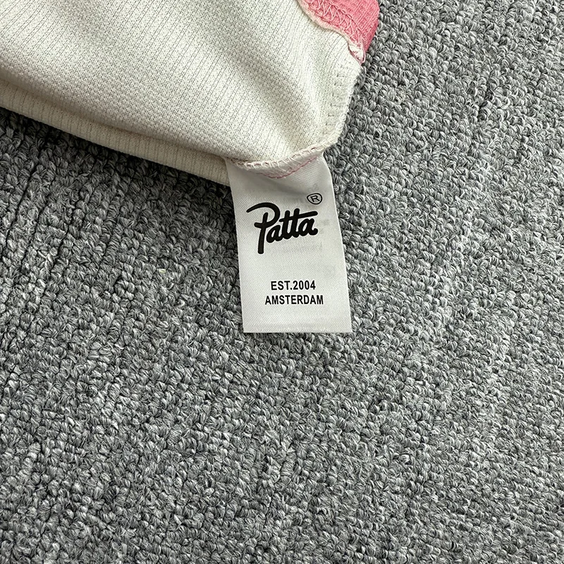 Hommes femmes Couple décontracté rose Camouflage Patta à manches longues T-Shirt de qualité supérieure confortable Base de gaufre T-Shirt avec étiquettes