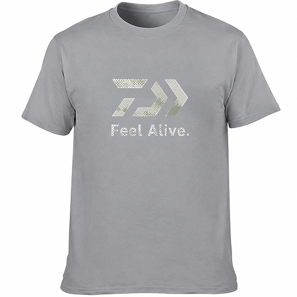 T-shirt graphique respirant unisexe pour hommes et femmes, streetwear décontracté à manches courtes, imprimé lettres et flèches, pour la pêche en plein air