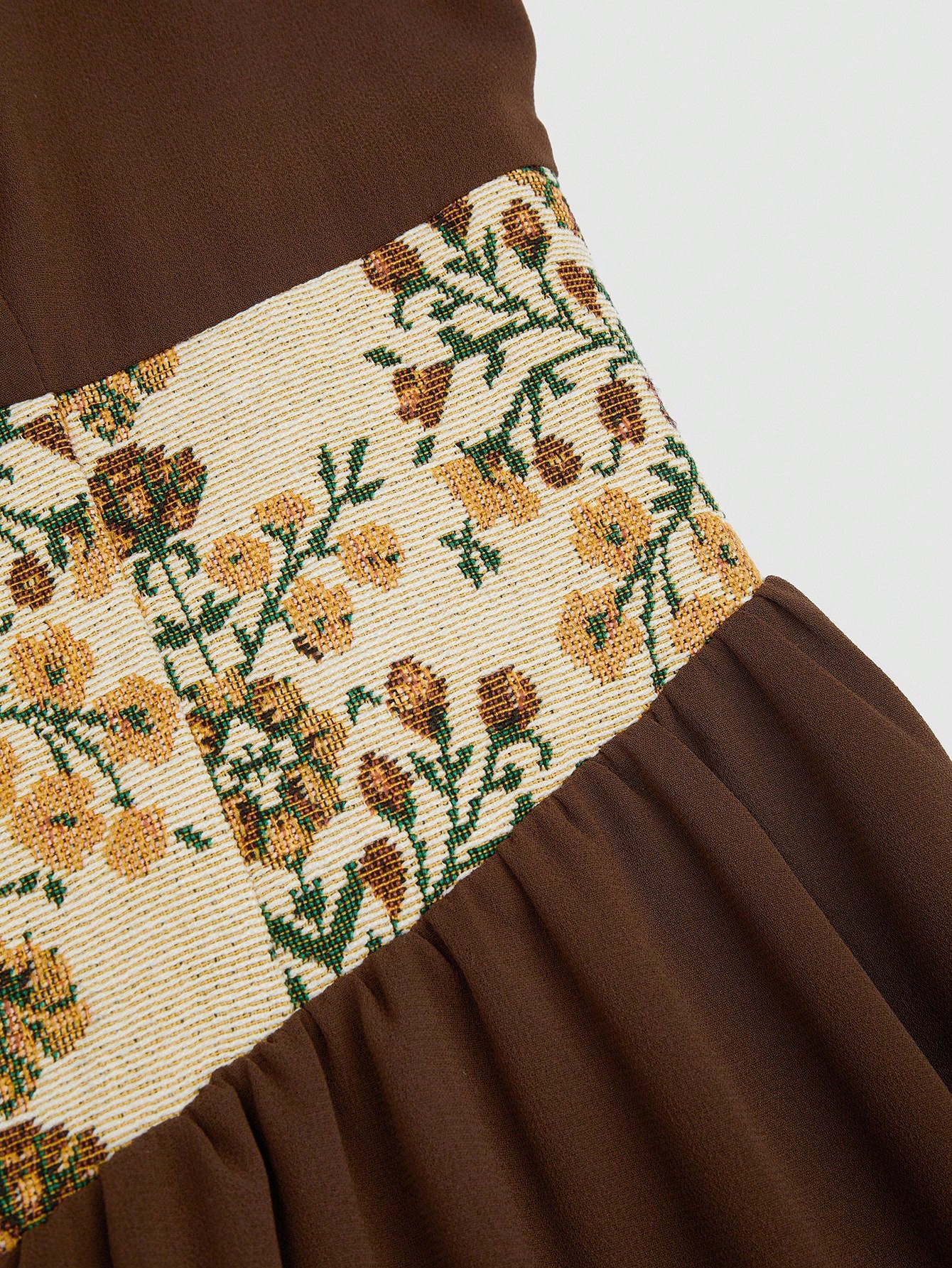 Robe vintage victorienne en mousseline pour femmes grandes tailles, col carré, bordure à volants, manches longues évasées, taille corsetée, robe midi coupe A-ligne F