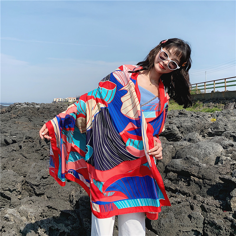 Cover-Ups pour femmes grande robe de plage Bikini maillot de bain Sarong Wrap écharpe étoile avec le même paragraphe 135x190cm voyage