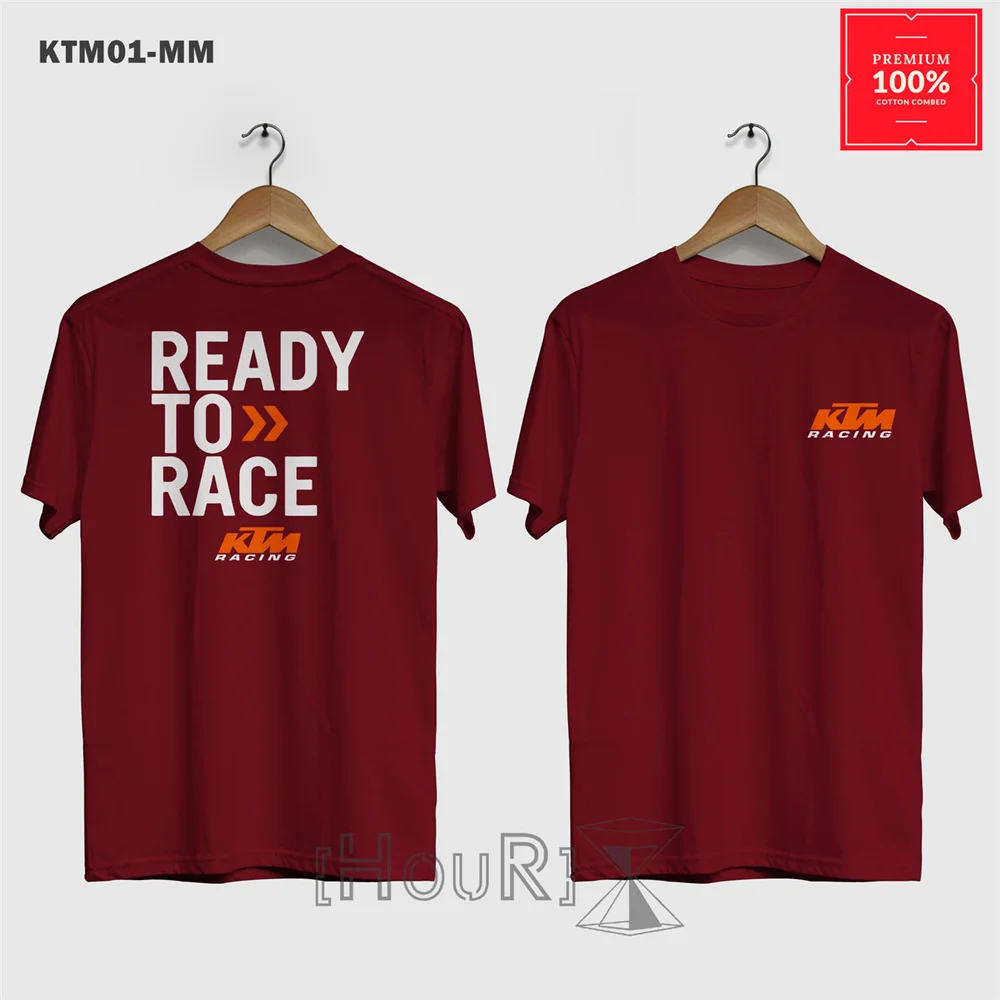 T-shirt à manches courtes pour homme KTM Ready To Race, décontracté, respirant, pour les passionnés de moto, avec logo KTM Racing
