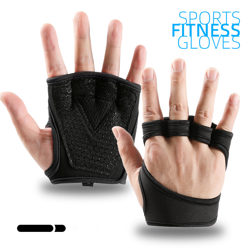 Gants d'entraînement de force pour hommes et femmes, gants de musculation, demi-doigts, prévention des callosités, salle de sport, crossfit, respirants