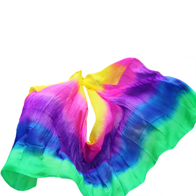 Nouveaux voiles de danse orientale 100% soie pour femmes, derniers voiles de danse orientale en pure soie, foulards de danse orientale, voiles en soie pour la pratique et les spectacles sur scène