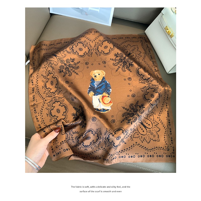 Foulard 100% Soie de Mûrier pour Femme, Motif Paisley Rétro, Carré en Satin Polyvalent, Bandeau, Accessoire de Sac, Foulard de Cou pour le Bureau