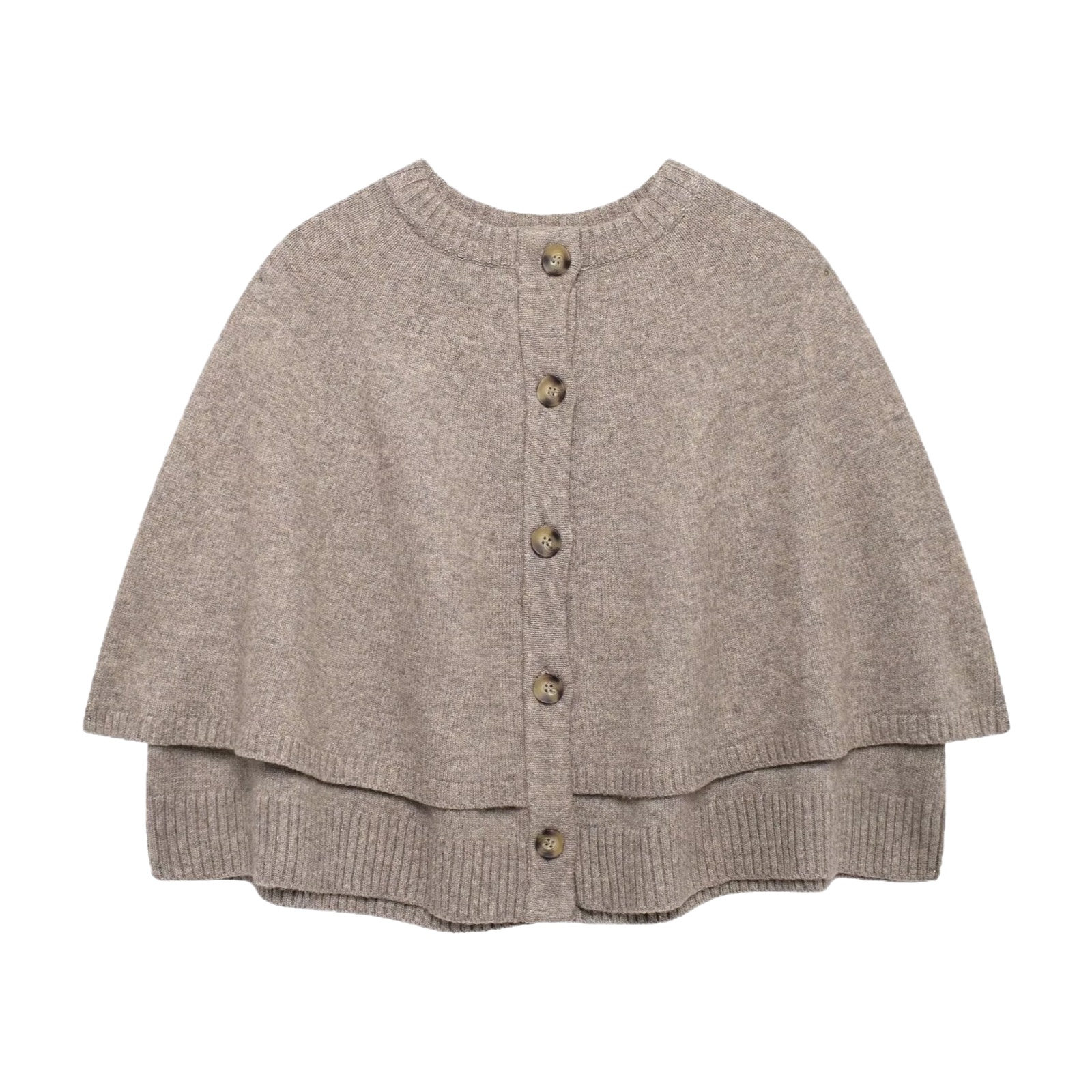 Châle tricoté à col rond tendance, veste courte pour femme, nouvelle collection automne, style polyvalent à col drapé, best-seller de la saison