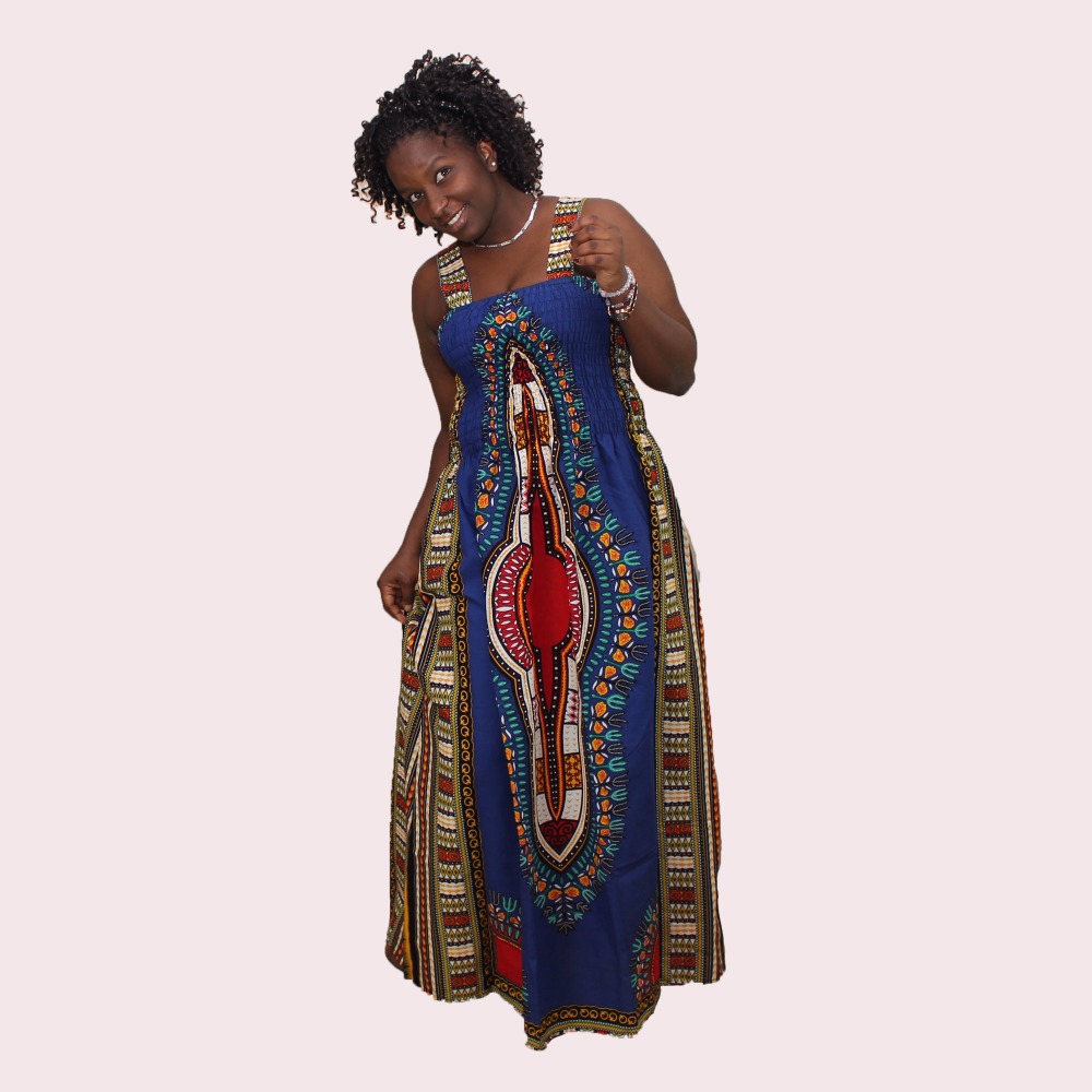 Sexy robe dos nu été Dashiki décontracté Sundress plage femmes grande taille robe Sexy Vestidos De Playa robes africaines pour les femmes