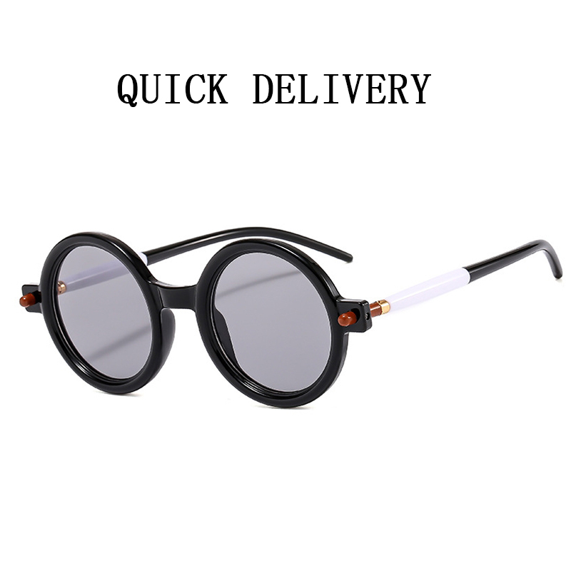 Lunettes De soleil rondes rétro pour hommes, Vintage, mode, Luxe, tendance, blocage De la lumière bleue, Gafas De Sol Hombre