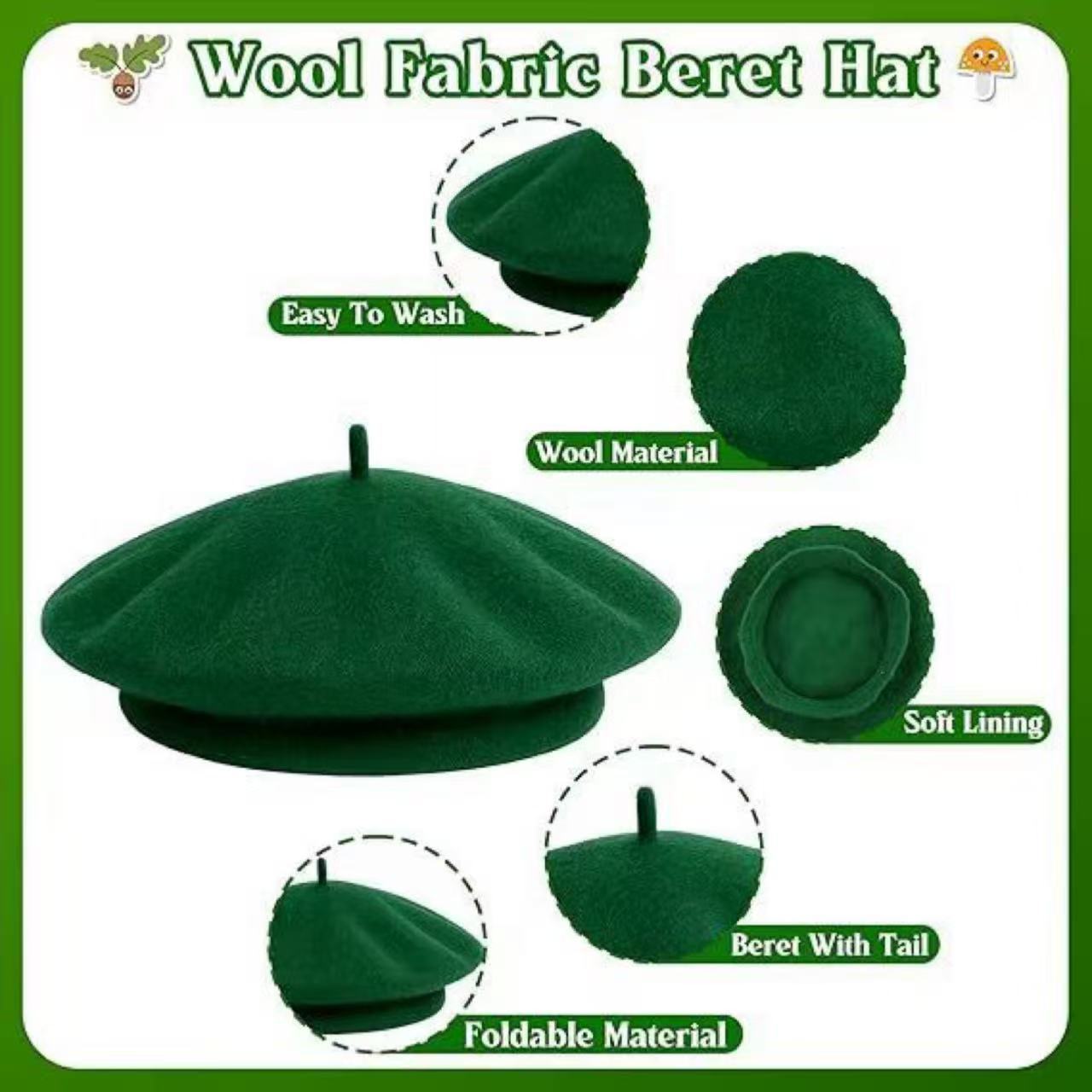 Ensemble de 5 pièces de costume de scout pour femme avec béret vert, écharpe, nœud papillon pour fête d'Halloween, déguisement militaire de soldat