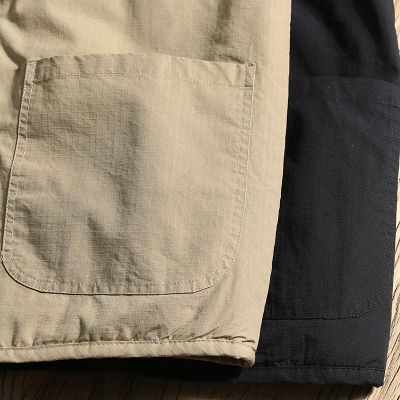 Style japonais Vintage nouvelle mode hommes décontracté à la mode simple boutonnage à manches longues col en v coton rembourré veste mâle vêtements manteau