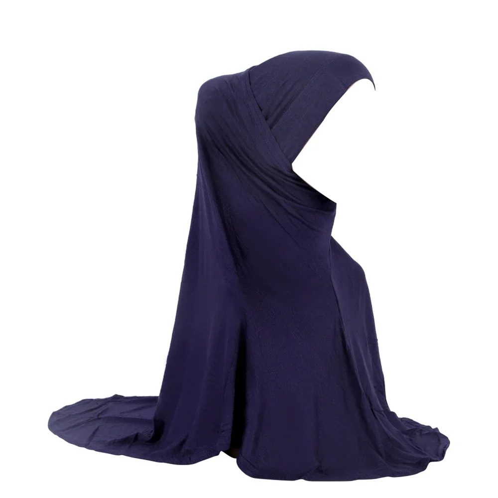 Khimar Ramadan Malaisie pour femmes musulmanes, bonnet intérieur, foulard instantané Amira, ensemble deux pièces, turban de prière islamique