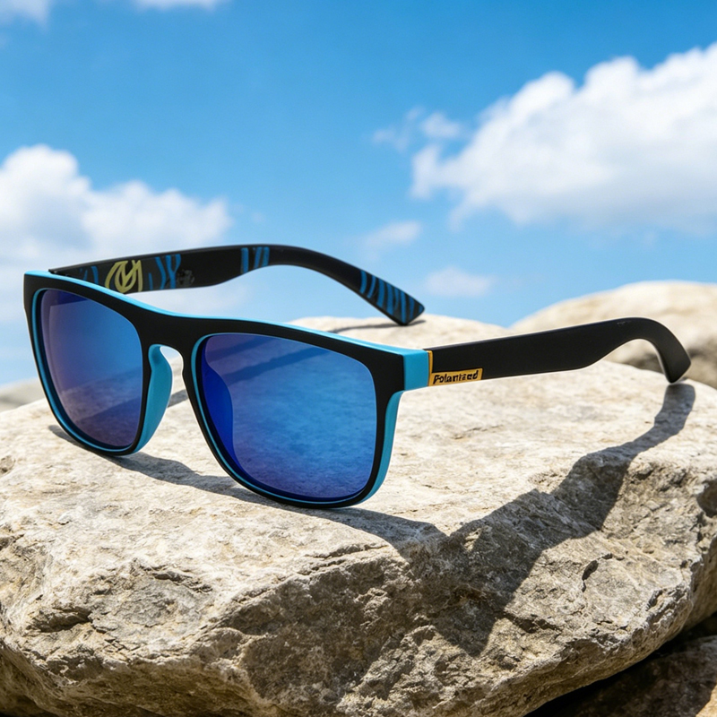 Lunettes de soleil polarisées vintage pour hommes et femmes, lunettes de pêche, lunettes de conduite de camping, nuances de sport, randonnée, mode