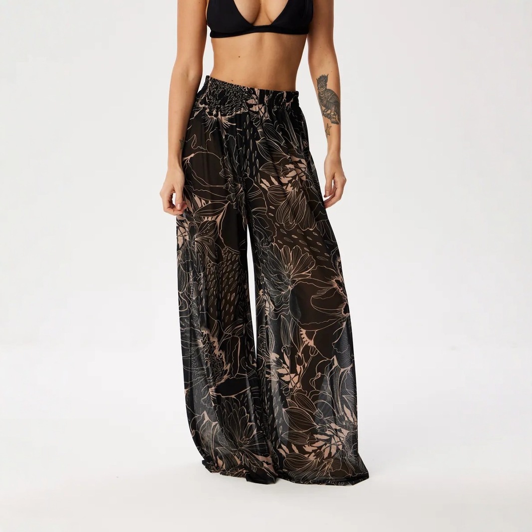 Jupe-pantalon de plage à jambes larges pour femmes, léger, séchage rapide, respirant, Protection solaire SPF, décontracté, coupe ample, vêtements de plage de vacances, été