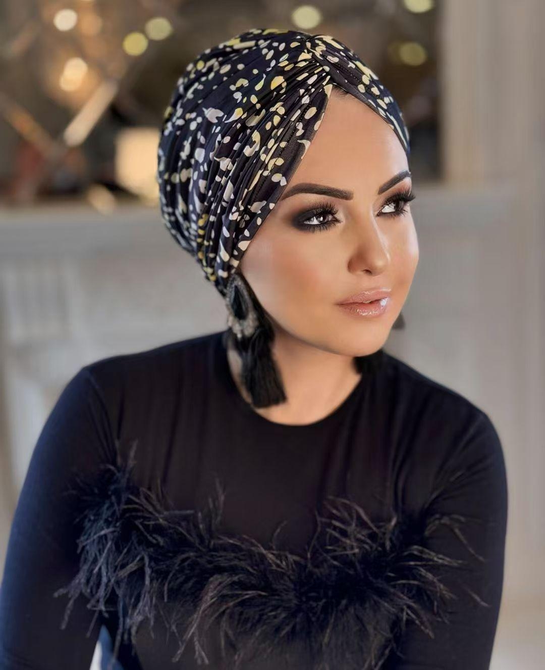 Foulard pour femmes, 1 pièce, Style rétro français, léger, luxe, à motifs, assorti, Exudes de tempérament