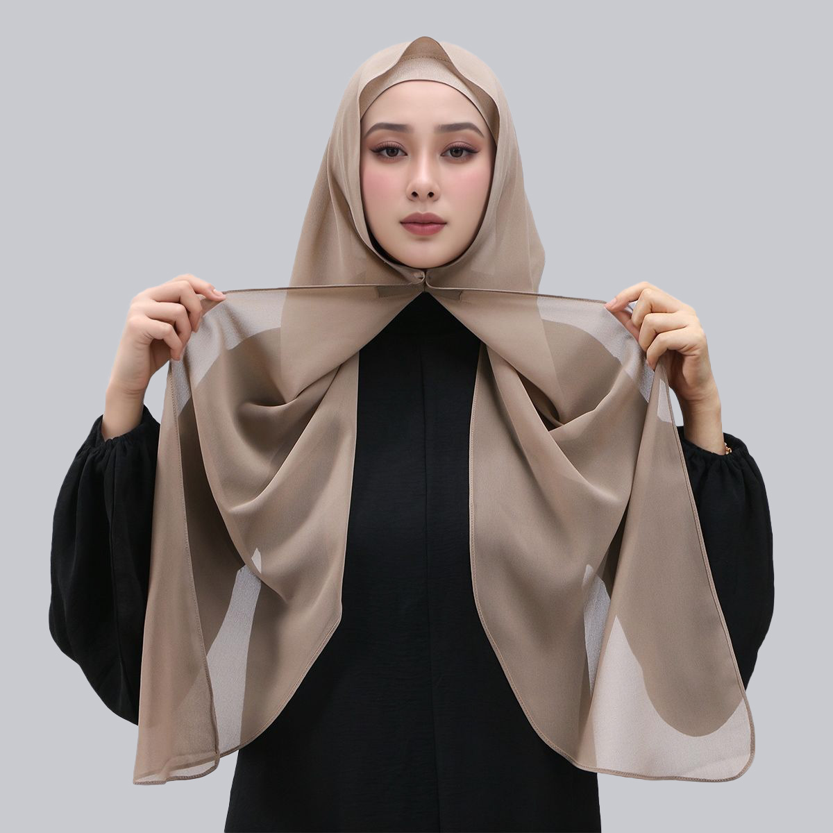 Châles Hijab en mousseline de soie pour femmes musulmanes, avec boucle magnétique, couleur unie, enveloppe de tête du Ramadan, foulards islamiques, bandeau Turban pour dames
